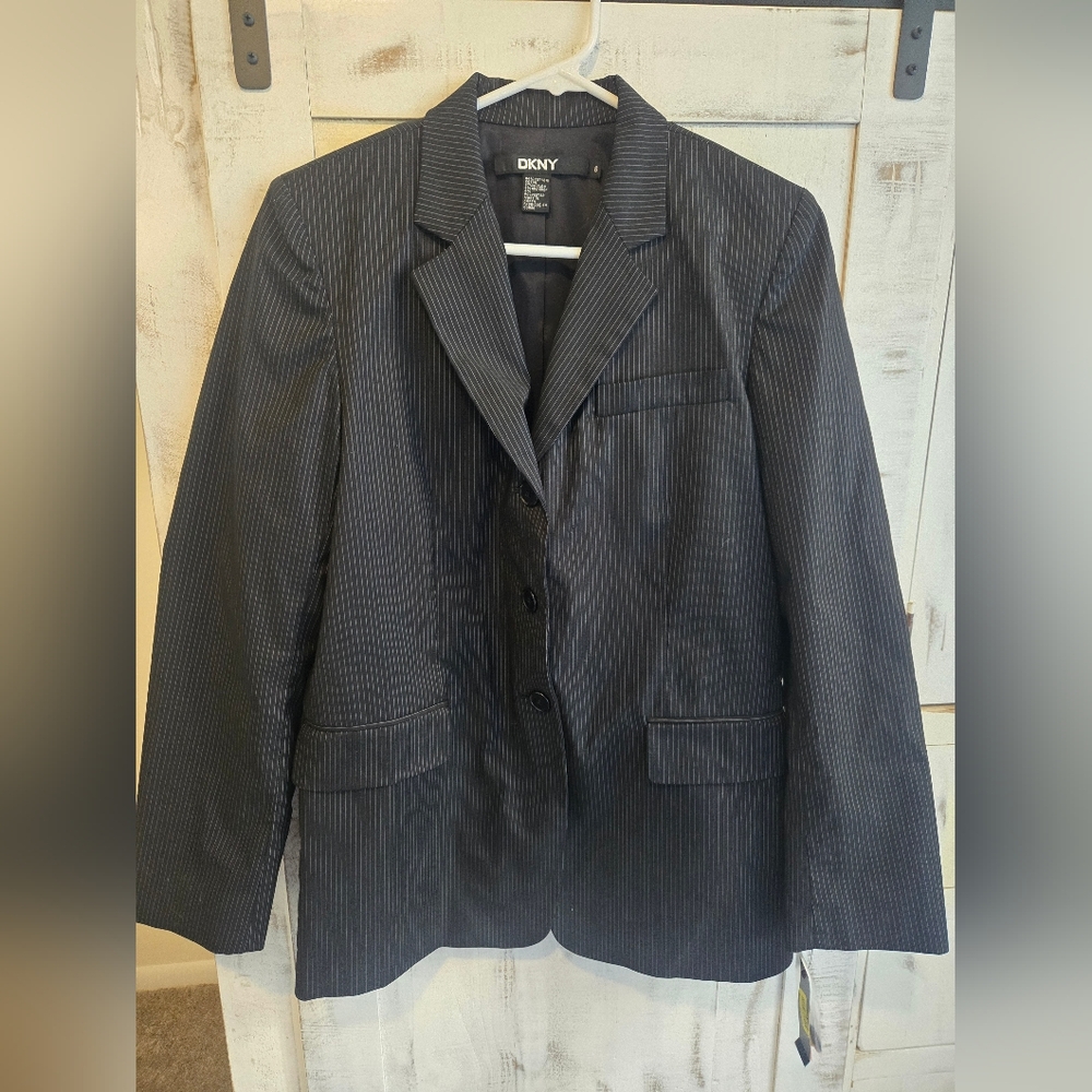 DKNY Pinstripe Blazer